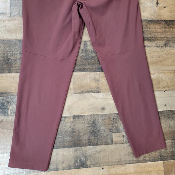 Lululemon Warpstreme Commission Slim Pants Stretch Mens 33 Burgundy M5522S - Picture 5 of 9